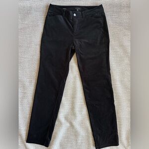 Talbots Womens Black velvet signature skinny velvet pant’s jeans size 8 Rise 9.5